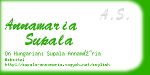 annamaria supala business card